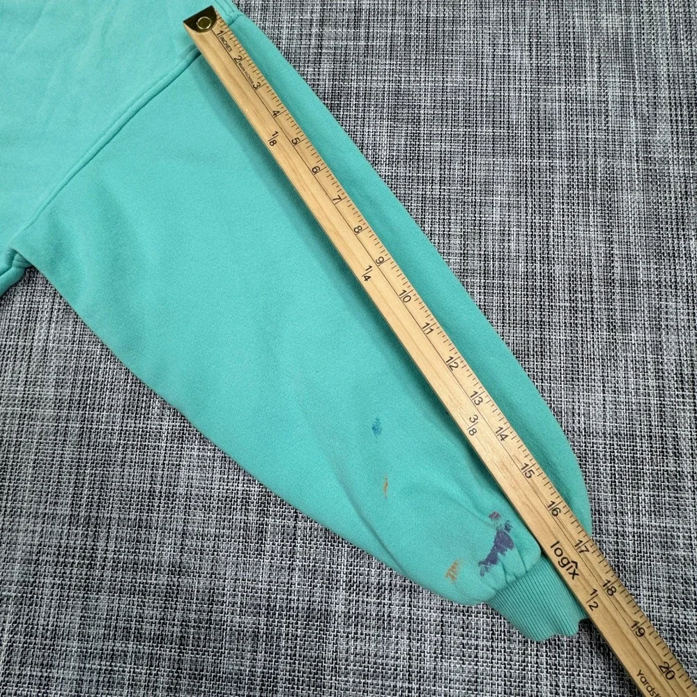 Nike Youth XL Oversized Fleece Crewneck Sweatshirt Teal Embroidered Logo